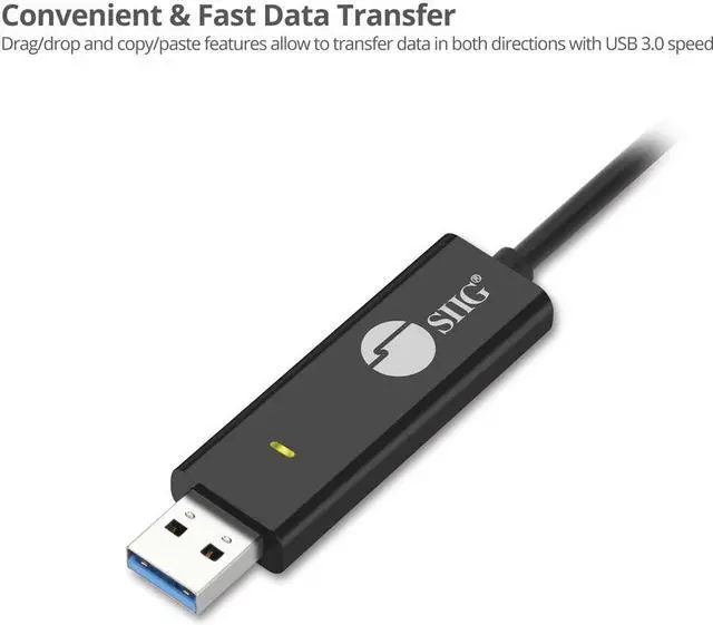 Alt view image 4 of 7 - SIIG USB 3.0 A/C Data KM Magic Switch Console Cable