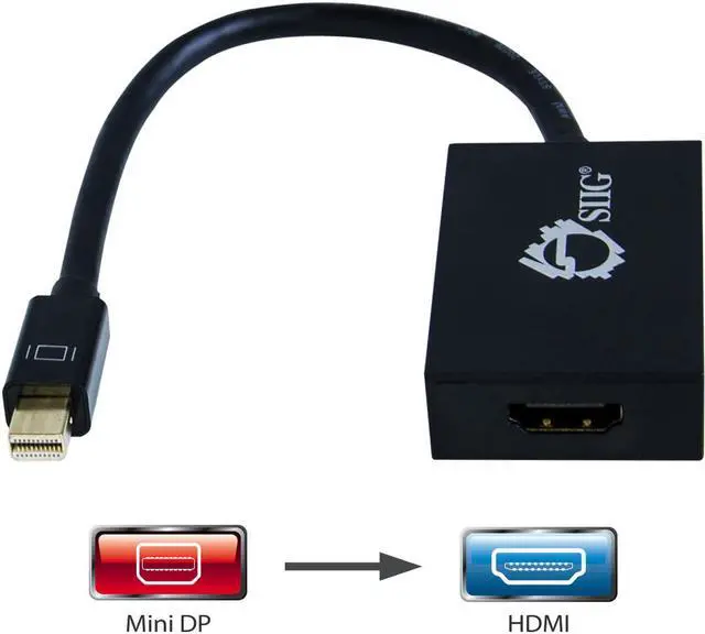 Alt view image 15 of 20 - Siig Mini Displayport 1.2 To Hdmi 4Kx2k 60Hz Active Adapter