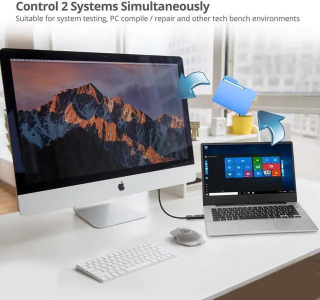 Alt view image 3 of 7 - SIIG USB 3.0 A/C Data KM Magic Switch Console Cable