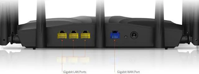 Alt view image 12 of 20 - Tenda AC23 Smart WiFi Router - Dual Band Gigabit Wireless (up to 2033 Mbps) Internet Router for Home, 4X4 MU-MIMO Technology, Up to 1400 sq ft Coverage Parental Control Compatible with Alexa (AC2100)