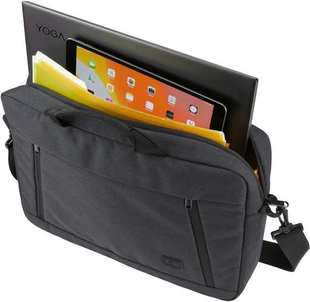 Alt view image 3 of 10 - Huxton 15.6" Laptop Attache Fits Devices Up to 15.6" Polyester 16.3 x 2.8 x 12.4 Black 3204653