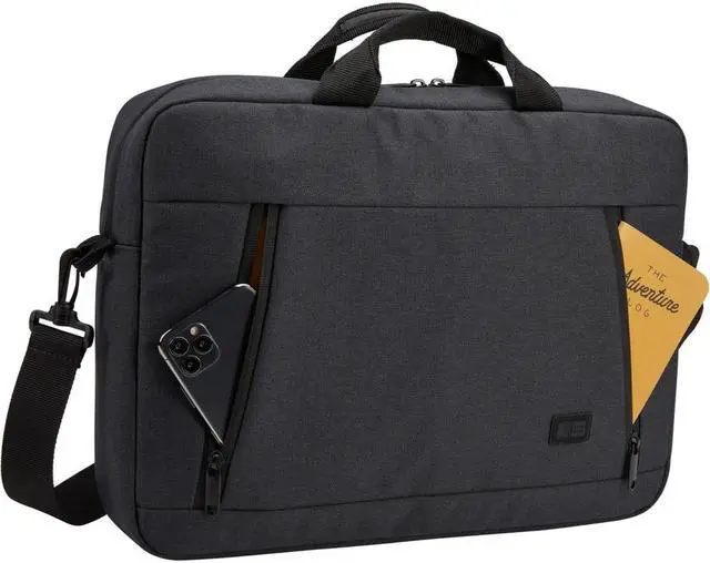 Alt view image 6 of 10 - Huxton 15.6" Laptop Attache Fits Devices Up to 15.6" Polyester 16.3 x 2.8 x 12.4 Black 3204653