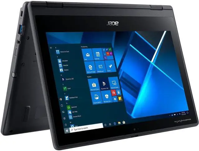 Alt view image 4 of 20 - Acer TravelMate Spin B3 B311R-31 TMB311R-31-C8GZ 11.6" Touchscreen 2 in 1 Notebook - HD - 1366 x 768 - Intel Celeron N4020 Dual-core (2 Core) 1.10 GHz - 4 GB RAM - 64 GB Flash Memory - Windows 10