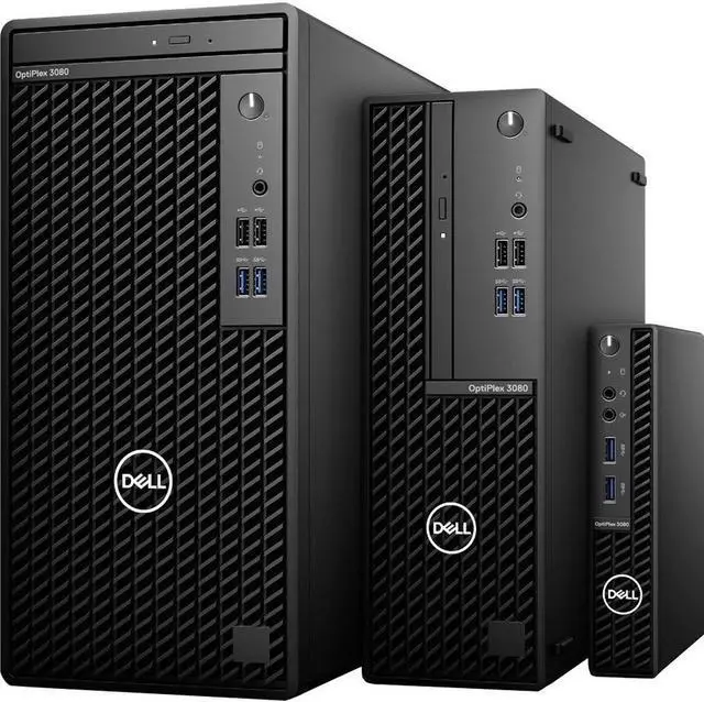 Alt view image 7 of 11 - Dell OptiPlex 3080 SFF Desktop Computer I3-10105T 8GB 128GB SSD W10P 86D52