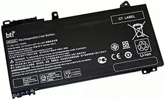 Alt view image 4 of 7 - Battery Technology Li-Ion Replacement Battery for HP Laptops 3750mAh (L32656-002-BTI)
