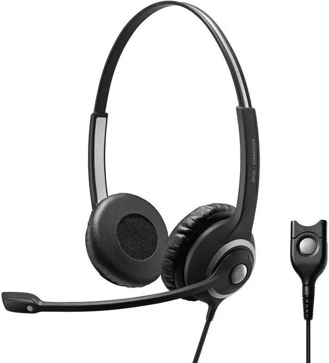 Alt view image 5 of 11 - EPOS | SENNHEISER IMPACT SC 268 Headset - Stereo - Easy Disconnect - Wired - On-ear - Binaural - Ear-cup - Noise Cancelling, Uni-directional, Electret, Condenser Microphone - Black