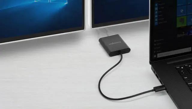 Alt view image 3 of 11 - Kensington Usb-C To Dual Displayport 1.2 Video Adapter