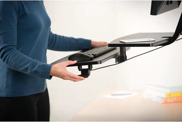 Alt view image 3 of 9 - Kensington Dual Monitor Smart Fit Sit/Stand Workstation (K52796WW)