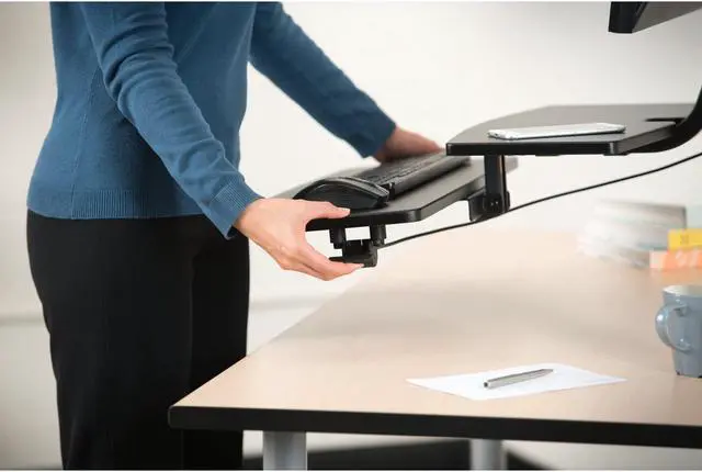 Alt view image 4 of 9 - Kensington Dual Monitor Smart Fit Sit/Stand Workstation (K52796WW)