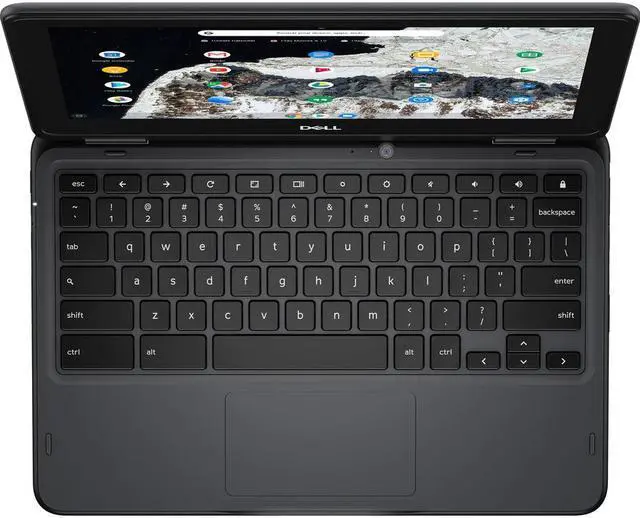 Alt view image 4 of 14 - Dell Chromebook 11 3000 3100 11.6" Rugged Chromebook - HD - 1366 x 768 - Intel Celeron N4020 Dual-core (2 Core) - 4 GB RAM - 16 GB Flash Memory - Intel Chip - Chrome OS - Intel HD Graphics - Engl