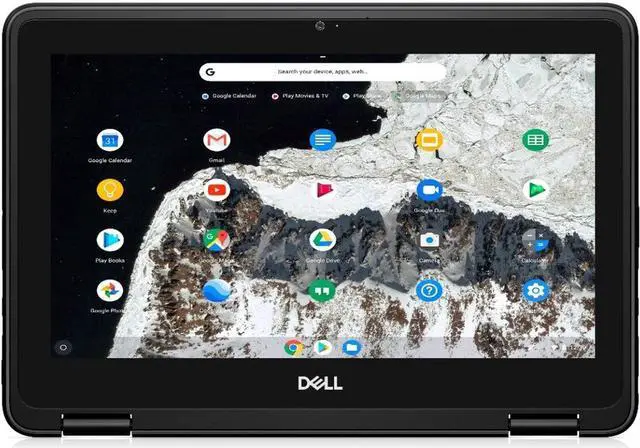Alt view image 6 of 20 - Dell Chromebook 11 3000 3100 11.6" Rugged Chromebook - HD - 1366 x 768 - Intel Celeron N4020 Dual-core (2 Core) - 4 GB RAM - 16 GB Flash Memory - Chrome OS - English (US) Keyboard - 14 Hour Batte