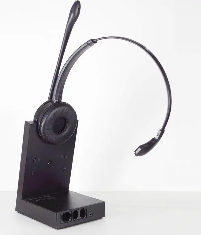 Alt view image 8 of 20 - ZuM Maestro DECT 6.0 Wireless Headset for Deskphone.  Comes with Base Station, Noise Canceling Mic, and has up to 350 feet of Wireless Freedom.