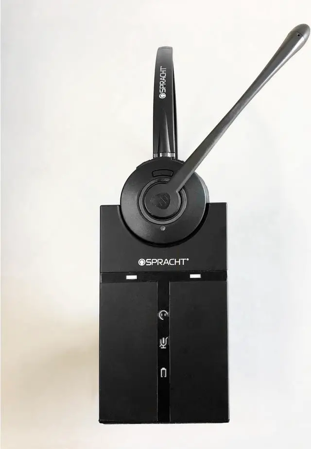 Alt view image 9 of 20 - ZuM Maestro DECT 6.0 Wireless Headset for Deskphone.  Comes with Base Station, Noise Canceling Mic, and has up to 350 feet of Wireless Freedom.