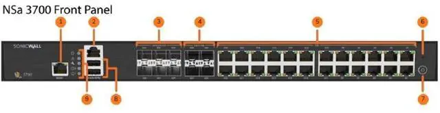 Alt view image 3 of 9 - SonicWall NSa 3700, Network Security Appliance Only | 02-SSC-4326