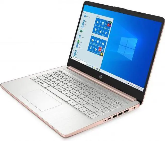 Alt view image 3 of 17 - HP 14-dq0030nr 14" HD Laptop Intel Celeron N4020 1.1 GHz up to 2.8 GHz Intel UHD Graphics 4 GB DDR4-2400 RAM 64 GB eMMC Windows 10 Home in S mode - 47X77UA