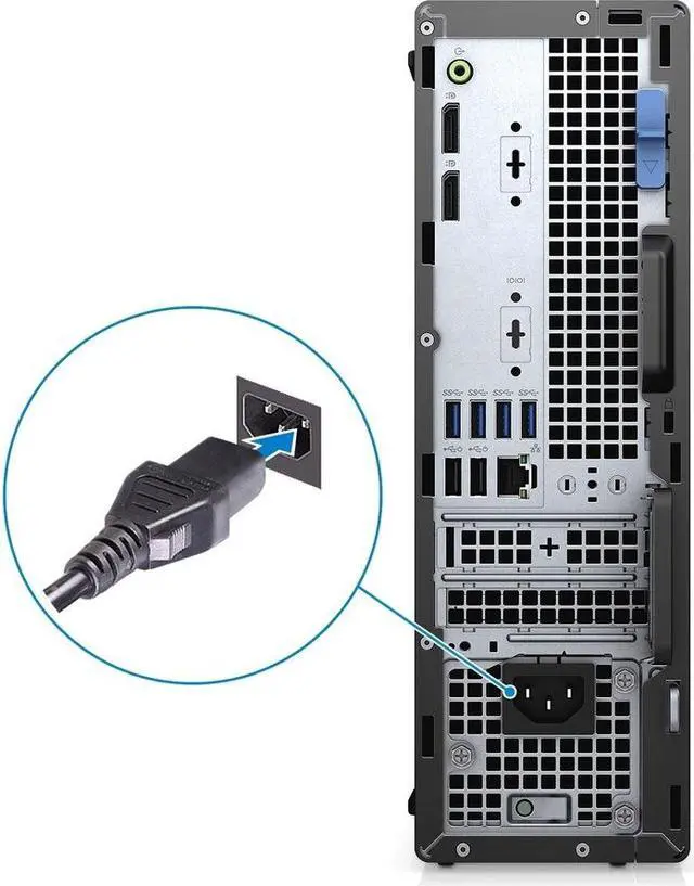Alt view image 3 of 10 - Dell OptiPlex 5000 5090 Desktop Computer - Intel Core i5 11th Gen i5-11500 Hexa-core (6 Core) 2.70 GHz - 16 GB RAM DDR4 SDRAM - 256 GB M.2 PCI Express NVMe 3.0 x4 SSD - Small Form Factor - Intel Q570