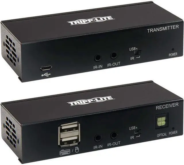 Alt view image 2 of 20 - Tripp Lite DisplayPort Over Cat6 Extender Kit KVm Support USB 4K Poc TAA