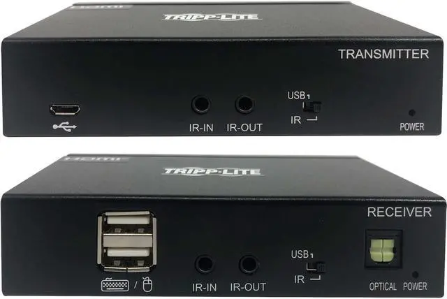 Alt view image 4 of 20 - Tripp Lite DisplayPort Over Cat6 Extender Kit KVm Support USB 4K Poc TAA