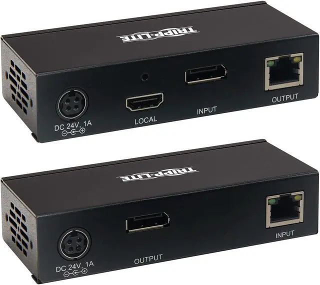 Alt view image 5 of 20 - Tripp Lite DisplayPort Over Cat6 Extender Kit KVm Support USB 4K Poc TAA