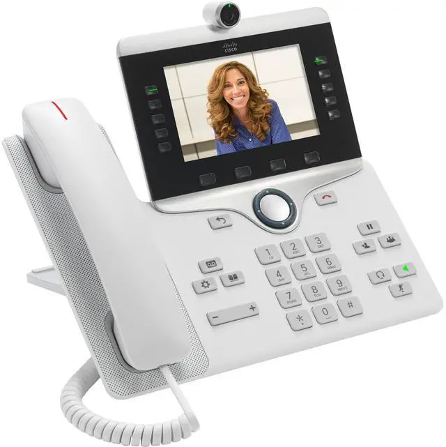 Alt view image 4 of 6 - Cisco 8865 Corded/Cordless Wi-Fi Video Desktop VoIP Phone CP88653PWNAK9