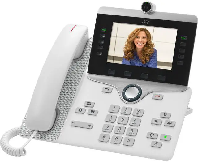 Alt view image 5 of 6 - Cisco 8865 Corded/Cordless Wi-Fi Video Desktop VoIP Phone CP88653PWNAK9