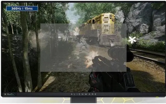 Alt view image 6 of 20 - Dell Alienware AW2521H 24.5" Full HD 1920 x 1080 360 Hz (Native with DP), 240 Hz (Native with HDMI) 1 ms (GtG) HDMI, DisplayPort, USB, Audio NVIDIA G-Sync Fast IPS Gaming Monitor