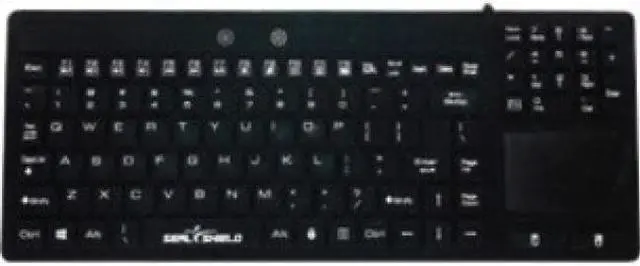 Alt view image 3 of 3 - Seal Shield SealTouch Glow Waterproof Wired Keyboard with Touch Pad, Black