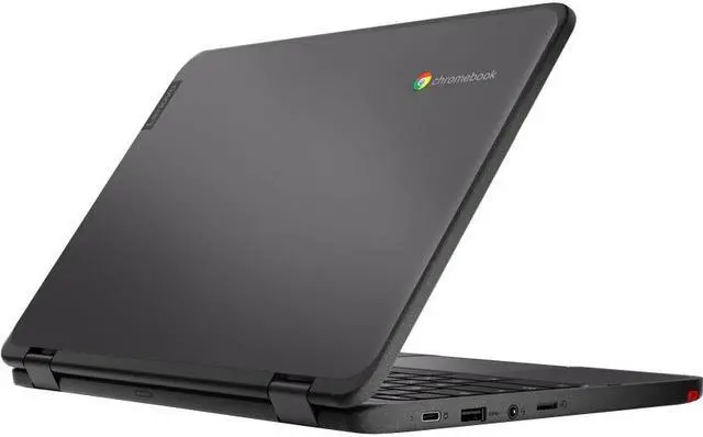 Alt view image 7 of 11 - Lenovo 500e Chromebook Gen 3 82JB0001US 11.6" Touchscreen Rugged 2 in 1 Chromebook - HD - 1366 x 768 - Intel Celeron N5100 Quad-core (4 Core) 1.10 GHz - 4 GB RAM - 32 GB Flash Memory - Gray