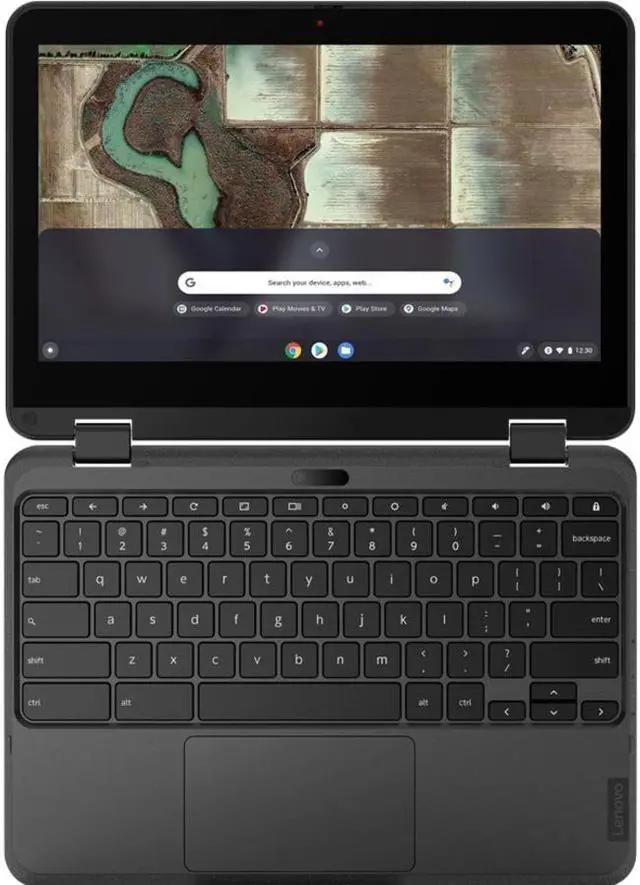 Alt view image 9 of 11 - Lenovo 500e Chromebook Gen 3 82JB0001US 11.6" Touchscreen Rugged 2 in 1 Chromebook - HD - 1366 x 768 - Intel Celeron N5100 Quad-core (4 Core) 1.10 GHz - 4 GB RAM - 32 GB Flash Memory - Gray