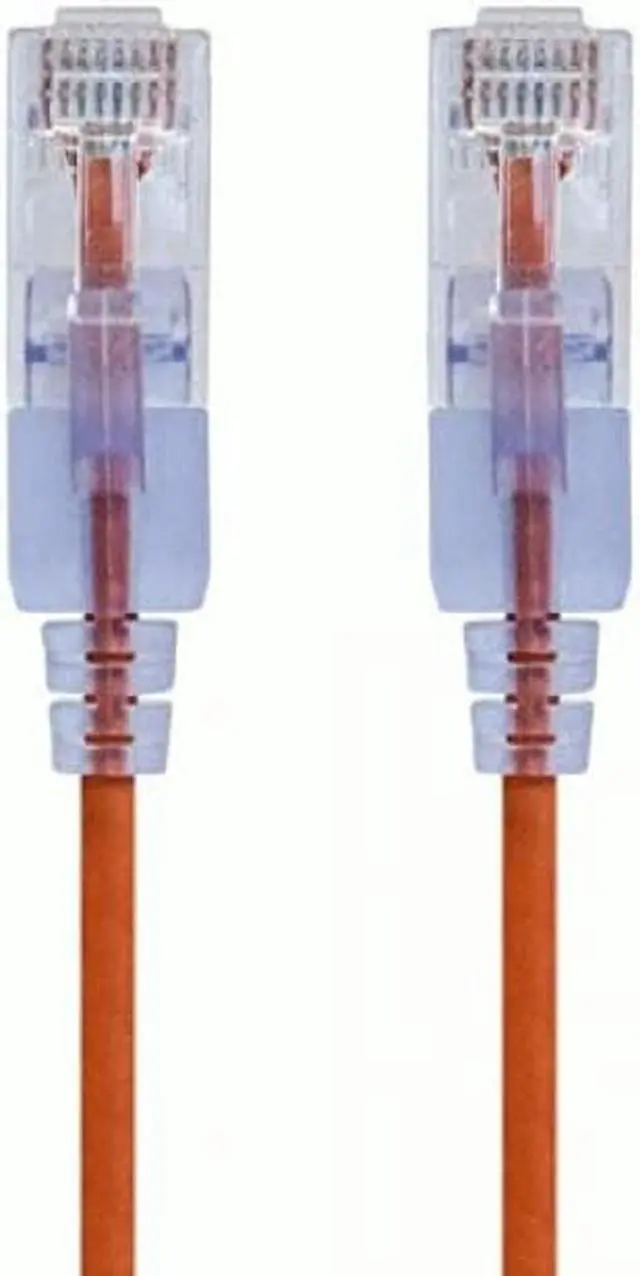 Alt view image 3 of 14 - Monoprice Cat6A Ethernet Patch Cable - 10 Feet - Orange (10 Pack) Snagless RJ45 550Mhz UTP Pure Bare Copper Wire 10G 30AWG - SlimRun Series