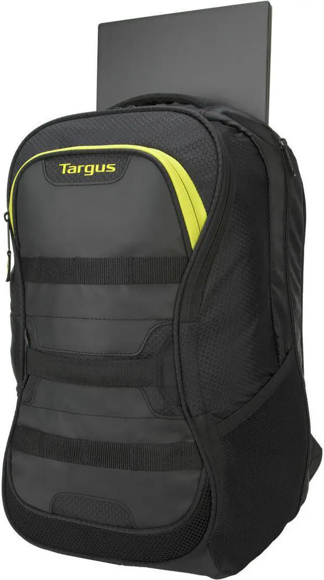 Alt view image 15 of 18 - Targus 15.6" Targus Work + Play Fitness Backpack (Black/Yellow) - TSB944US