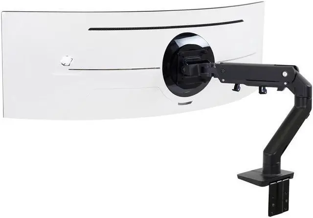 Alt view image 5 of 19 - Ergotron HX Ultrawide Monitor Arm Desk Mount Screens 20-42 lbs Matte Black