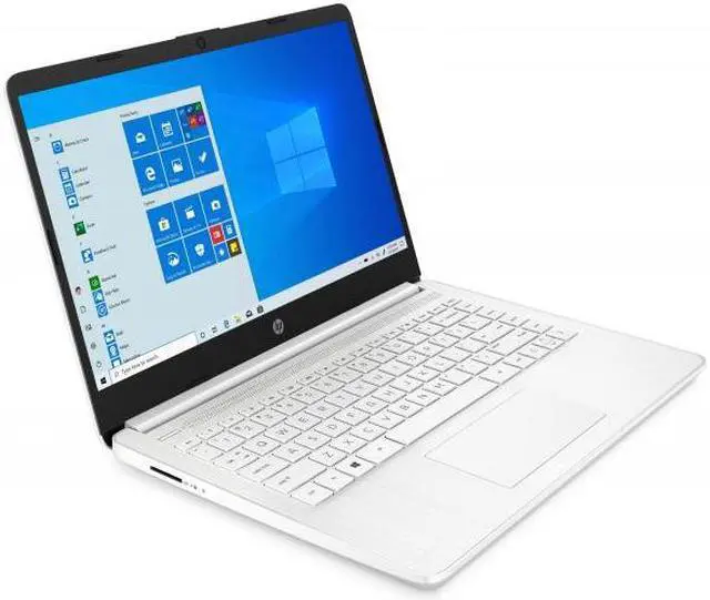 Alt view image 2 of 6 - HP 14 Series 14" Laptop - Intel Celeron N4020 - 4GB RAM - 64GB eMMC - Windows 10 Home in S mode - Snow White  14-dq0040nr (47X78UA#ABA)