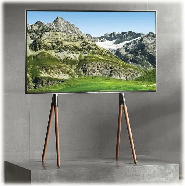 Alt view image 3 of 13 - Portable TV Monitor Stand for 49-70in Flat or Curved Displays