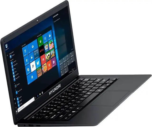Alt view image 8 of 8 - Hyundai Laptop HyBook Intel Celeron N4020 4 GB LPDDR4 Memory 128 GB SSD Intel UHD Graphics 600 14.1" Non-Touch Screen Windows 10 in S mode HT14CCIC44EGH