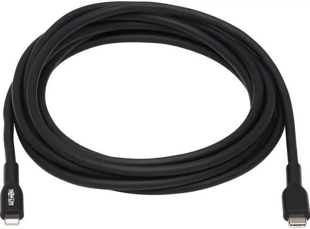 Alt view image 4 of 15 - Tripp Lite 3m USB-C to Lightning Sync/Charge Cable Black M10203MBK