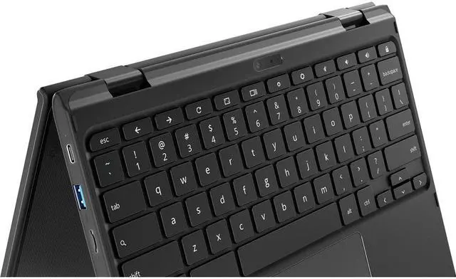 Alt view image 4 of 17 - Lenovo 500e 81MC004UUS 11.6" Touchscreen Chromebook N4120 8GB 64GB eMMC ChromeOS