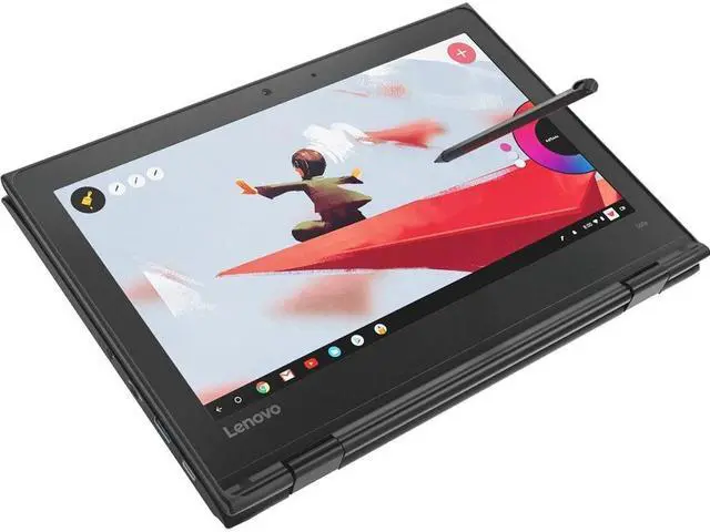 Alt view image 5 of 17 - Lenovo 500e 81MC004UUS 11.6" Touchscreen Chromebook N4120 8GB 64GB eMMC ChromeOS