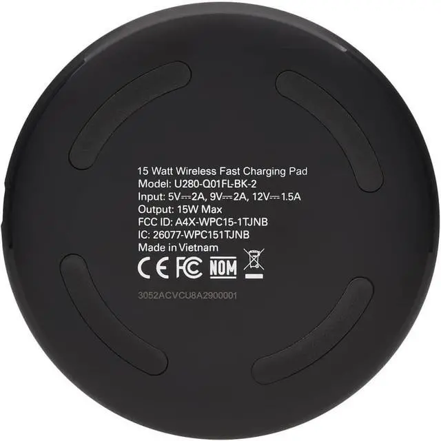 Alt view image 6 of 11 - Tripp Lite Wireless Charging Pad 15W for Smartphones Ipads Androids Black U280Q01FLBK2