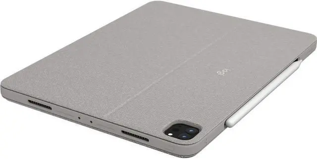 Alt view image 4 of 20 - Logitech Combo Touch Keyboard/Cover Case Folio for 12.9" Apple Logitech iPad Pro 5th Generation Tablet Sand 920010119
