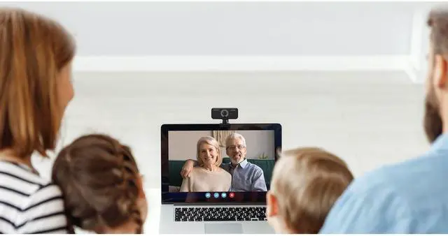 Alt view image 4 of 17 - Creative Live! Cam Sync 1080p V2 Full HD Wide-Angle USB Webcam with Auto Mute and Noise Cancellation for Video Calls, Improved Dual Built-in Mic, Privacy Lens Cap, Universal Tripod Mount