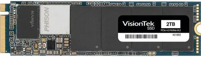 Alt view image 2 of 5 - VisionTek 2TB M.2 2280 PCIe 4.0 x4 Internal Solid State Drive 901413