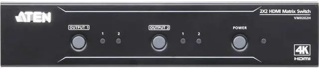 Alt view image 7 of 8 - ATEN VM0202H 2x2 4K HDMI Matrix Switch