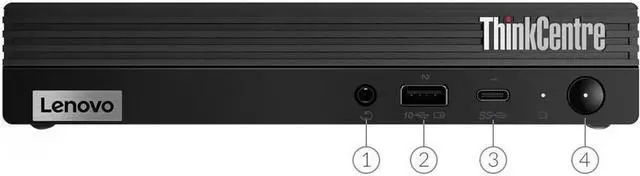 Alt view image 5 of 10 - Lenovo ThinkCentre M70q Gen 2 11MY000TUS Desktop Computer - Intel Core i3 10th Gen I3-10105T Quad-core (4 Core) 3 GHz - 8 GB RAM DDR4 SDRAM - 128 GB M.2 PCI Express NVMe SSD - Tiny - Black - Intel B56