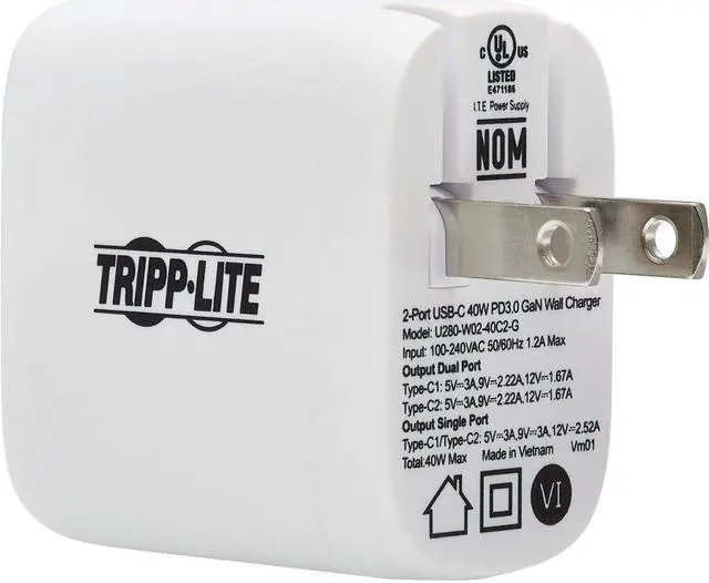 Alt view image 7 of 10 - Tripp Lite AC Adapter U280W0240C2G