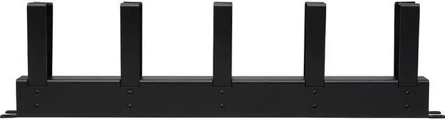 Alt view image 7 of 17 - Tripp Lite SRCABLERING1UHD Rack Horizontal Cable Manager Metal Rings Black 1URM