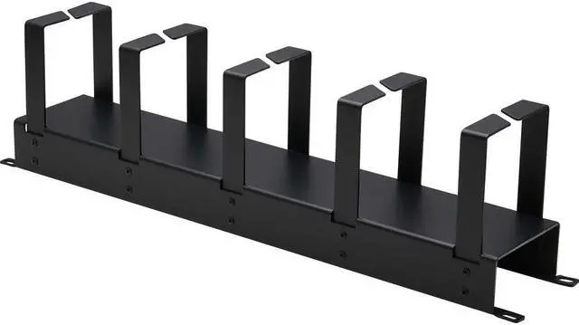 Alt view image 2 of 11 - Tripp Lite SRCABLERING2UHD Rack Horizontal Cable Manager Metal Rings Black 2URM