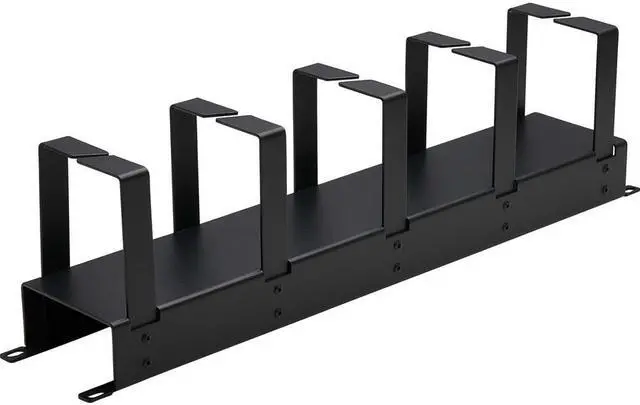 Alt view image 4 of 11 - Tripp Lite SRCABLERING2UHD Rack Horizontal Cable Manager Metal Rings Black 2URM