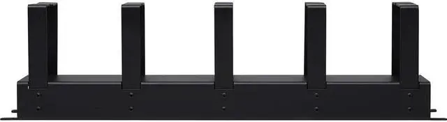 Alt view image 6 of 11 - Tripp Lite SRCABLERING2UHD Rack Horizontal Cable Manager Metal Rings Black 2URM
