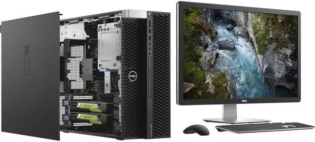 Alt view image 3 of 13 - DELL Desktop Computer Precision 5820 SBR68 Intel Core i9-10900X 16GB DDR4 256GB SSD AMD Radeon Pro WX 3200 Windows 10 Pro 64-bit